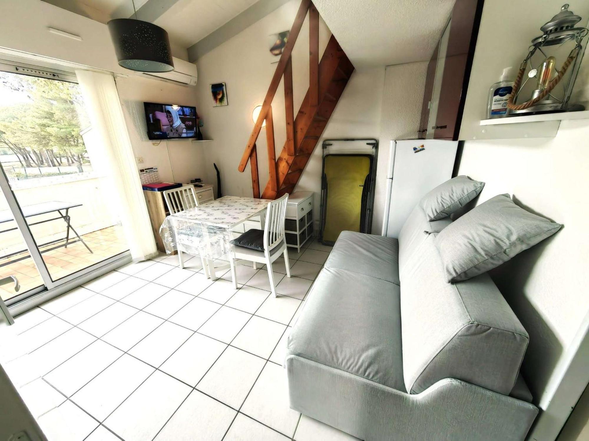 Appartement T2 Climatise Avec Mezzanine, Piscine Et Parking, Proche Plage - Agde - Fr-1-607-119 外观 照片